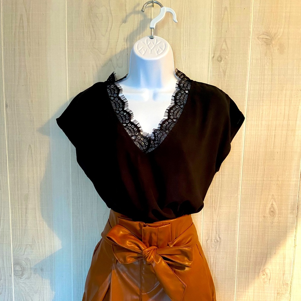 Lace V-Neck top